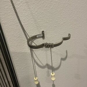 Silver Wall-Mounted Hook curtain hold back